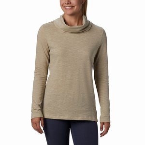 Columbia Canyon Point™ Cowl Neck Skjorta Dam Khaki (GIDSE2719)